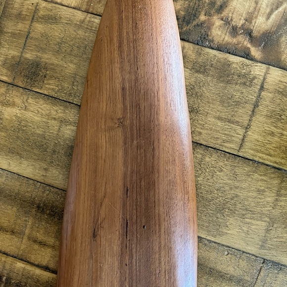 Mid-Century Modern teak tray Gondola style - Picture 6 of 7